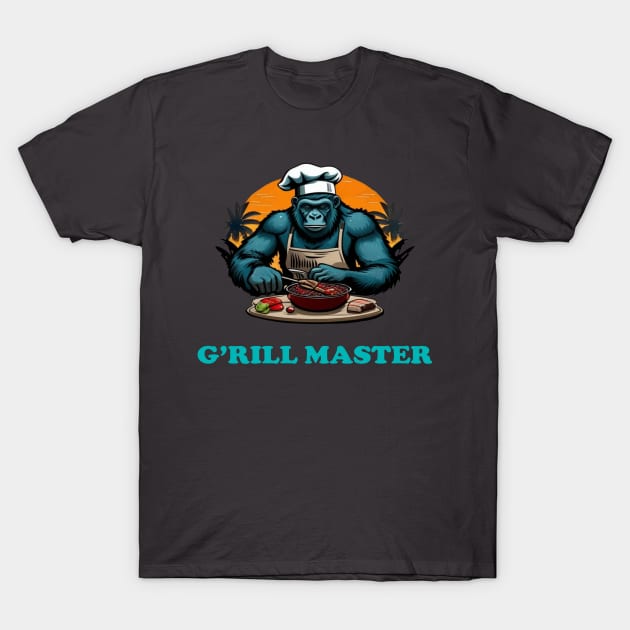 G'rill Master BBQ Griller Fun Pun T-Shirt by taiche